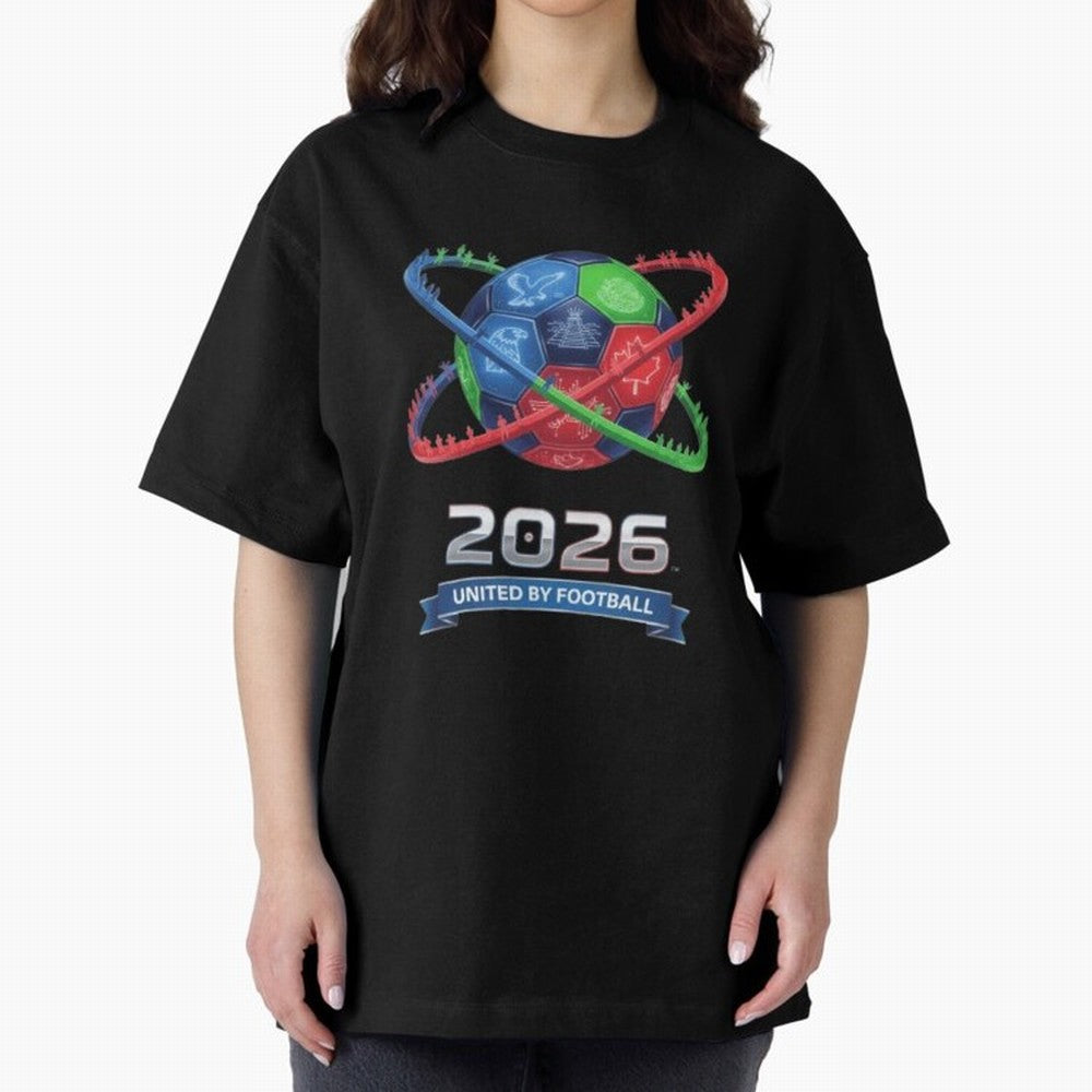 United by Football 2026 Global Connectivity Logo Classic T-Shirt Celebrate the FIFA World Cup 2026 Group Stage Journey through Haaland Highlights, France Pride, Game Day Rituals, Football Legends, Country Pride and the Road to the Final; Built for