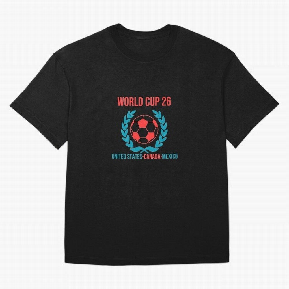World Cup 2026 United States Canada Mexico Soccer Logo Classic T-Shirt Discover Match Day Hype around FIFA World Cup 2026 USA Canada Mexico, CR7 and Messi, Argentina and Brazil, Retro Football Energy, Iconic Rivalries, Trophy Chase Drama and
