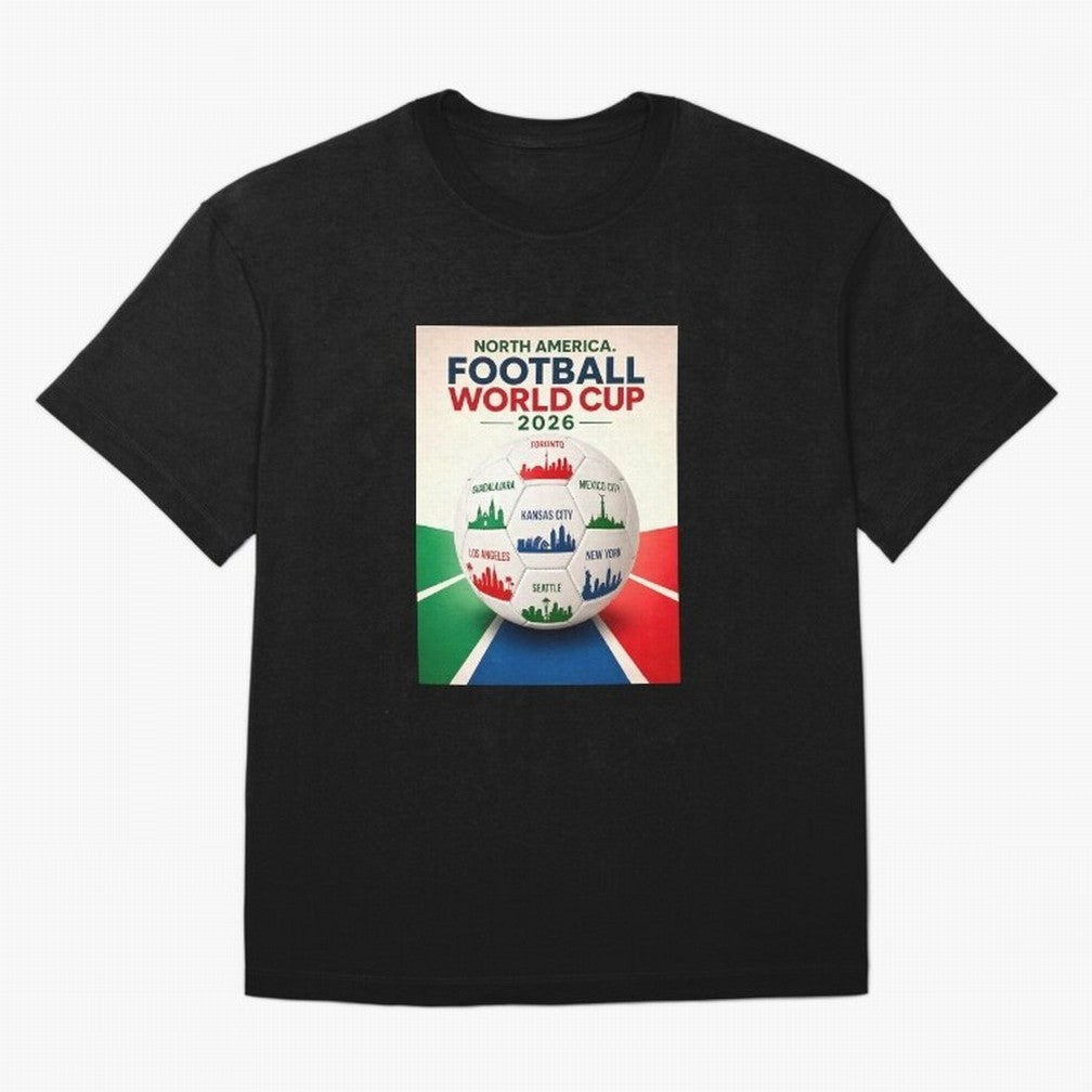 North America Football 2026 Classic T-Shirt Show Championship Spirit for FIFA World Cup 2026 for Fans of Mbappe and England, France and Netherlands, Bringing Tournament Hype, Historic Matchups, Family Viewing Parties and Global Sports Pride; Ideal