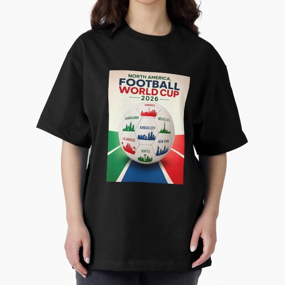 North America Football 2026 Classic T-Shirt Show Championship Spirit for FIFA World Cup 2026 for Fans of Mbappe and England, France and Netherlands, Bringing Tournament Hype, Historic Matchups, Family Viewing Parties and Global Sports Pride; Ideal