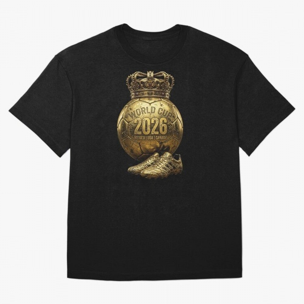 World Cup 2026 Golden Soccer Ball Crown- Mexico USA Canada Classic T-Shirt Show Love for Legendary Goals in Match Day Hype around FIFA World Cup 2026, CR7, France and Portugal, Game Day Rituals, Football Legends, Country Pride and the Road to the