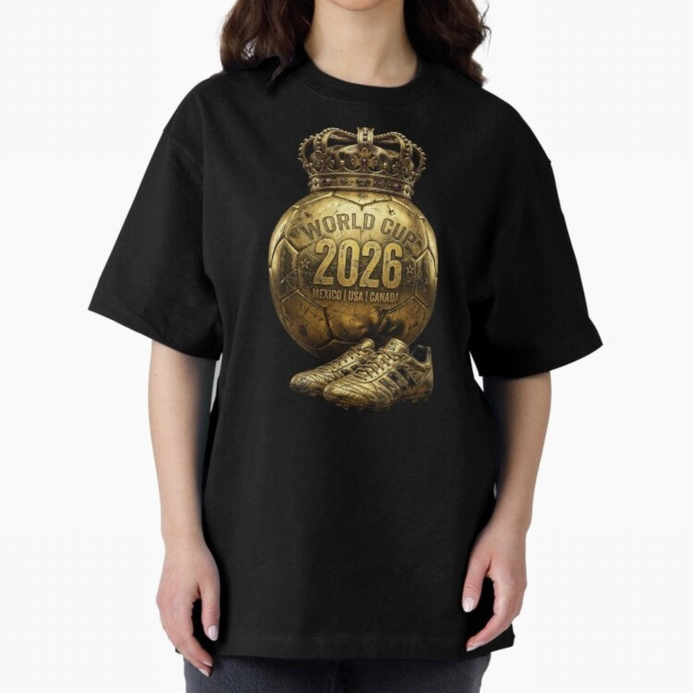 World Cup 2026 Golden Soccer Ball Crown- Mexico USA Canada Classic T-Shirt Show Love for Legendary Goals in Match Day Hype around FIFA World Cup 2026, CR7, France and Portugal, Game Day Rituals, Football Legends, Country Pride and the Road to the
