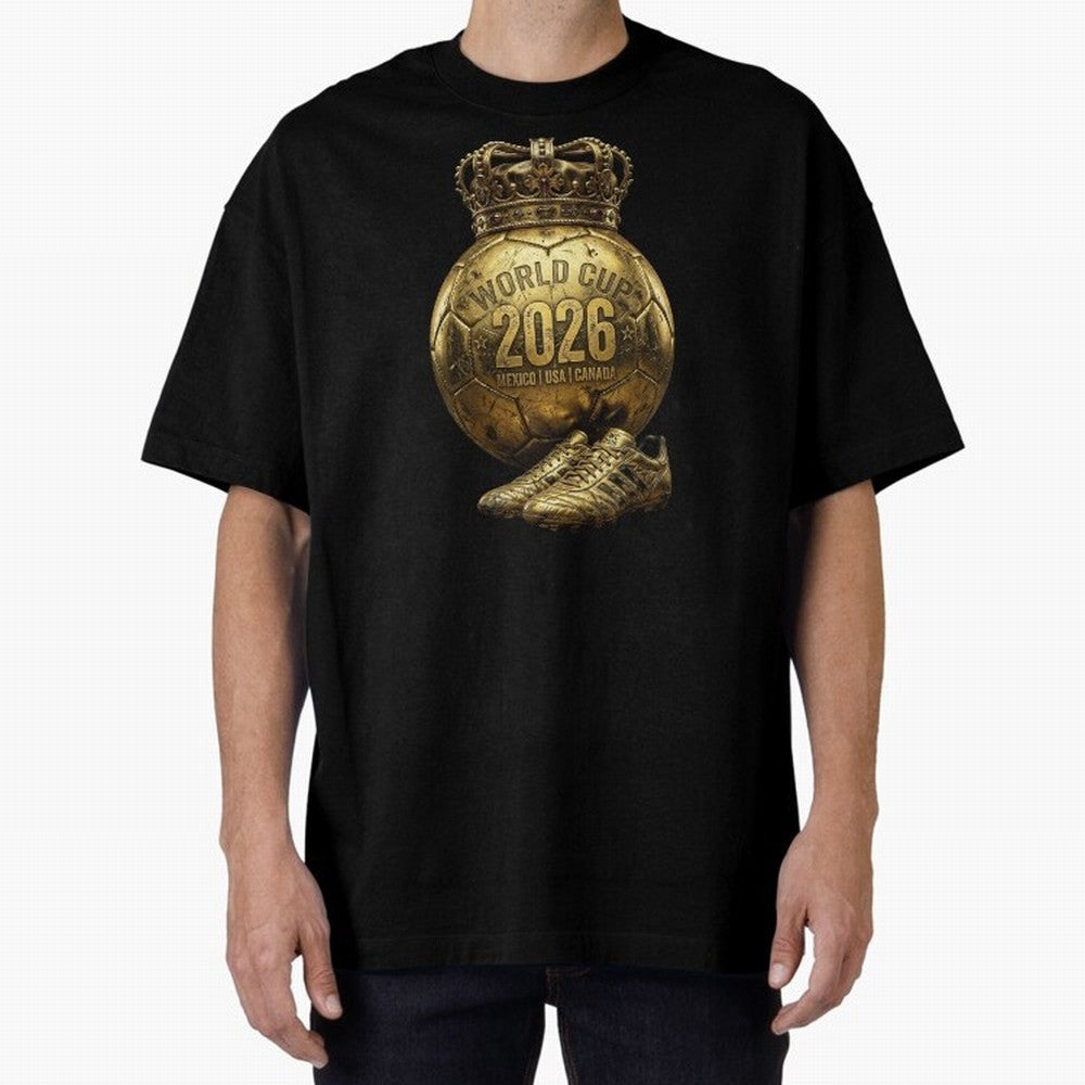 World Cup 2026 Golden Soccer Ball Crown- Mexico USA Canada Classic T-Shirt Show Love for Legendary Goals in Match Day Hype around FIFA World Cup 2026, CR7, France and Portugal, Game Day Rituals, Football Legends, Country Pride and the Road to the