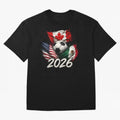 Soccer 2026 USA Canada Mexico ¨C World Football Flags Design Classic T-Shirt Celebrate Football Dreams Across FIFA World Cup 2026 Group Stage Spirit, Connected to Argentina, France and Brazil, CR7, Football Festival Excitement, Trophy Ambitions,
