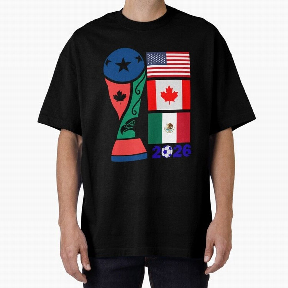 North America Football Unity 2026 Classic T-Shirt Stand with FIFA World Cup 2026 Filled with CR7, Spain and Netherlands Energy, Goal Celebration Energy, Supporter Heritage, Football Icons and Worldwide Tournament Joy; Ideal for Passionate Fans Who