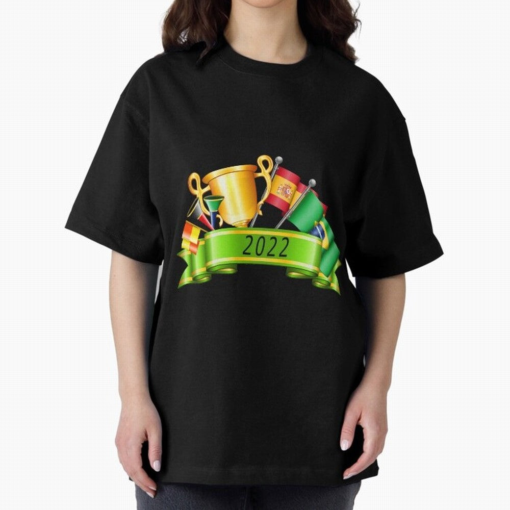 World Cup 2022 Qatar Spain Brazil Classic T-Shirt Show Support during Match Day Hype around FIFA World Cup 2026, Mbappe and Neymar, Argentina and Brazil, Global Supporter Spirit, Legendary Goals, National Colors and Tournament Celebration; Ideal