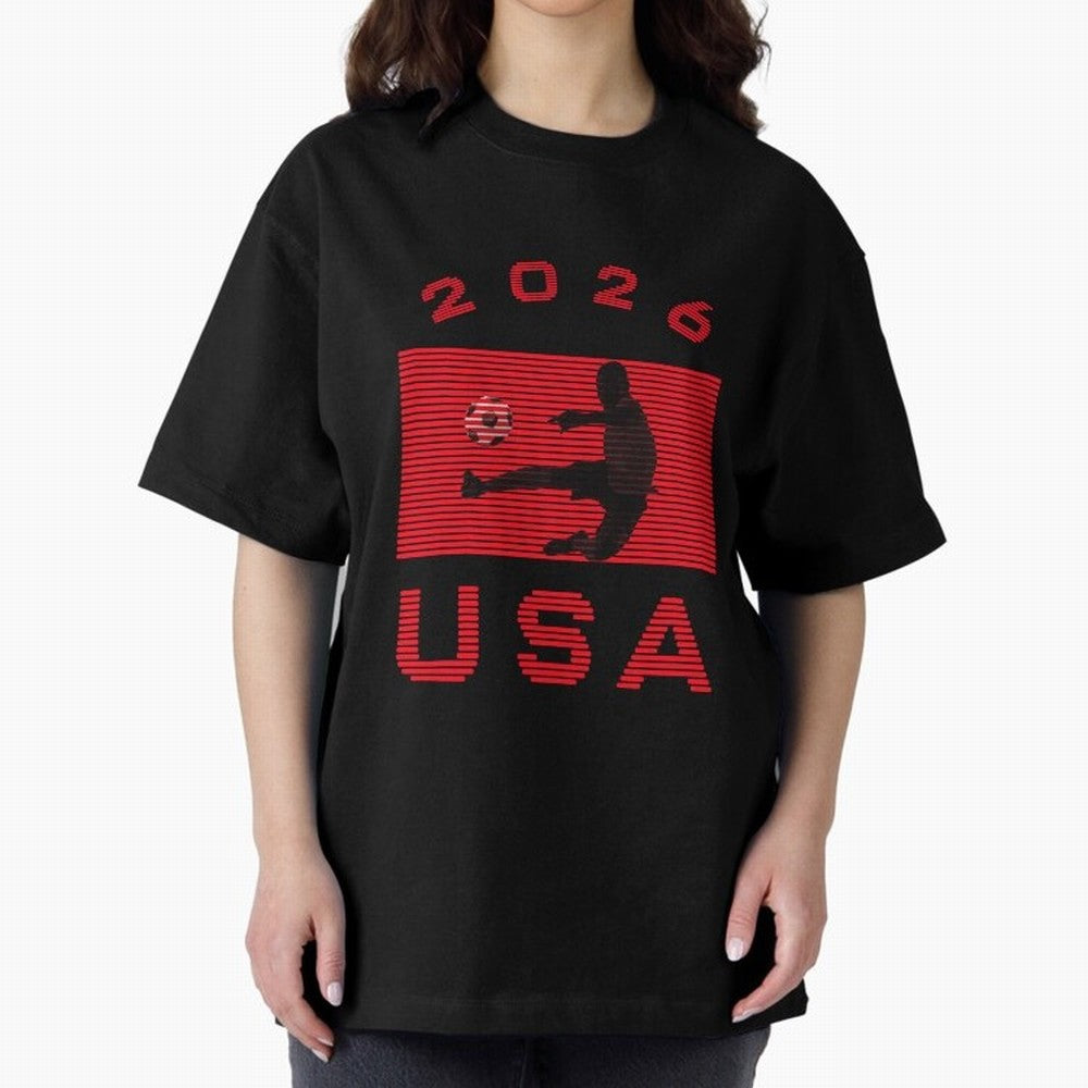 USA Soccer 2026 Player Silhouette Athletic Design Classic T-Shirt Make the Season About Global Football Passion for FIFA World Cup 2026 USA Canada Mexico, Built around Cristiano Ronaldo, France, Worldwide Fan Energy, Dramatic Goals, Stadium Lights