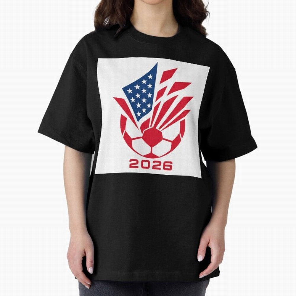 American Soccer 2026 Flag Burst Emblem Classic T-Shirt Feel International Energy from the FIFA World Cup 2026 Group Stage Journey through Cristiano Ronaldo, Haaland and CR7 Highlights, Brazil, Portugal and Argentina Pride, Game Day Rituals,