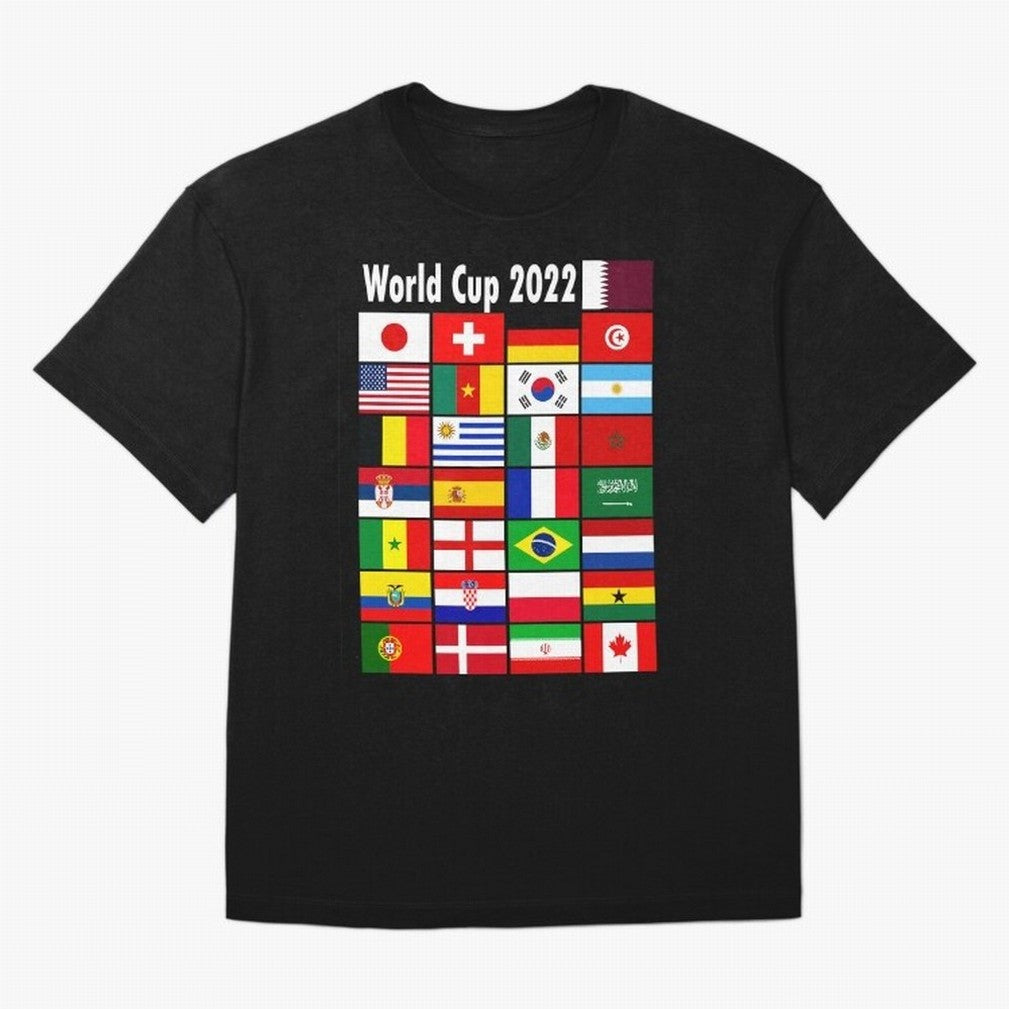 Countries Participating In The World Cup 2022 Qatar Classic T-Shirt Show Championship Spirit for FIFA World Cup 2026 for Fans of Messi, CR7 and Mbappe and Brazil, Bringing Sports Nostalgia, International Competition, Famous Players and