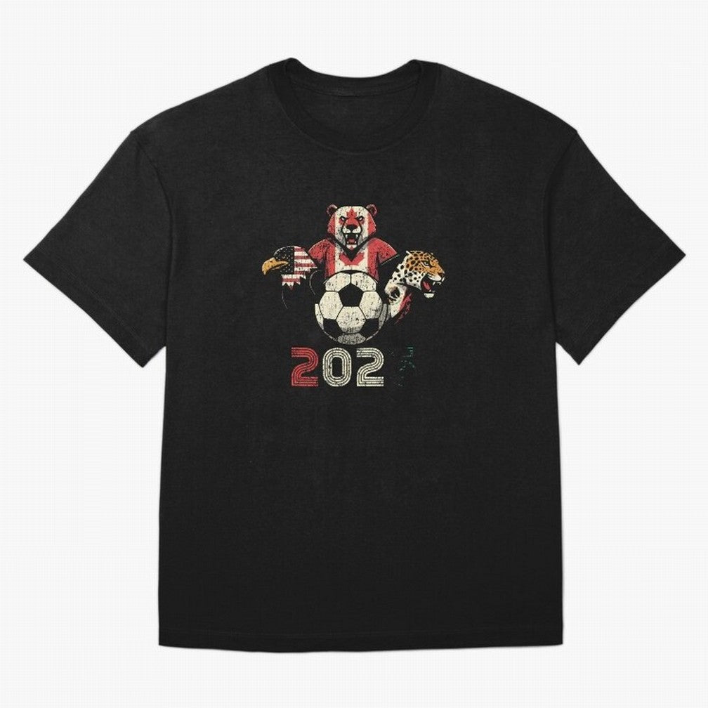 United 2026 Soccer Mascots North America Tournament T-Shirt_83157189 Classic T-Shirt Elevate FIFA World Cup 2026 Group Stage Spirit, Celebrating England, Haaland and Mbappe, Football Festival Excitement, Trophy Ambitions, Country Rivalries and Star