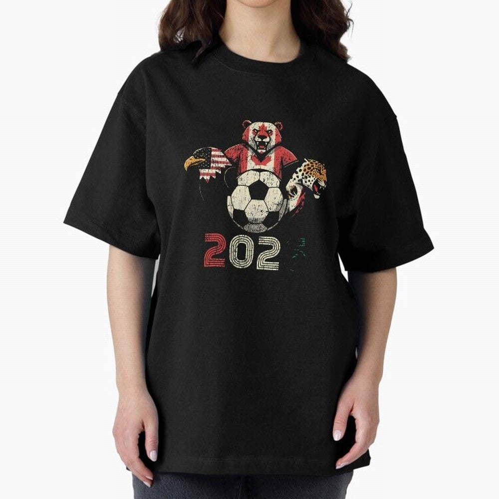 United 2026 Soccer Mascots North America Tournament T-Shirt_83157189 Classic T-Shirt Elevate FIFA World Cup 2026 Group Stage Spirit, Celebrating England, Haaland and Mbappe, Football Festival Excitement, Trophy Ambitions, Country Rivalries and Star