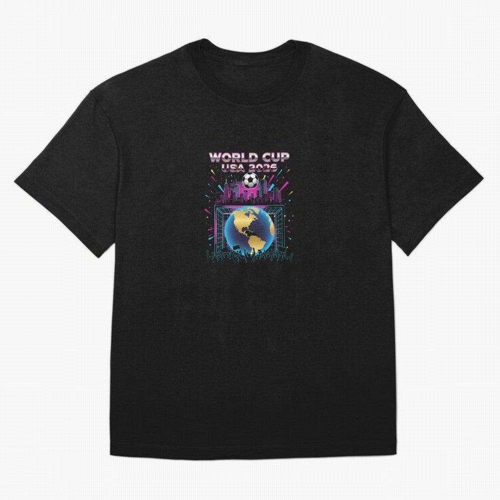 World Cup USA 2026 - Retro Soccer City Celebration Classic T-Shirt Carry the Colors and Pride of Global Football Passion for FIFA World Cup 2026 Group Stage, Connected to CR7, Argentina, France and Brazil, Goal Celebration Energy, Supporter