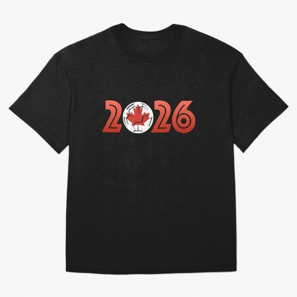 Canada Soccer 2026 Design Classic T-Shirt Celebrate the Biggest Stage of the FIFA World Cup 2026 USA Canada Mexico Journey through Mbappe and Neymar Highlights, Portugal Pride, Championship Spirit, Famous Goals, Roaring Crowds and International