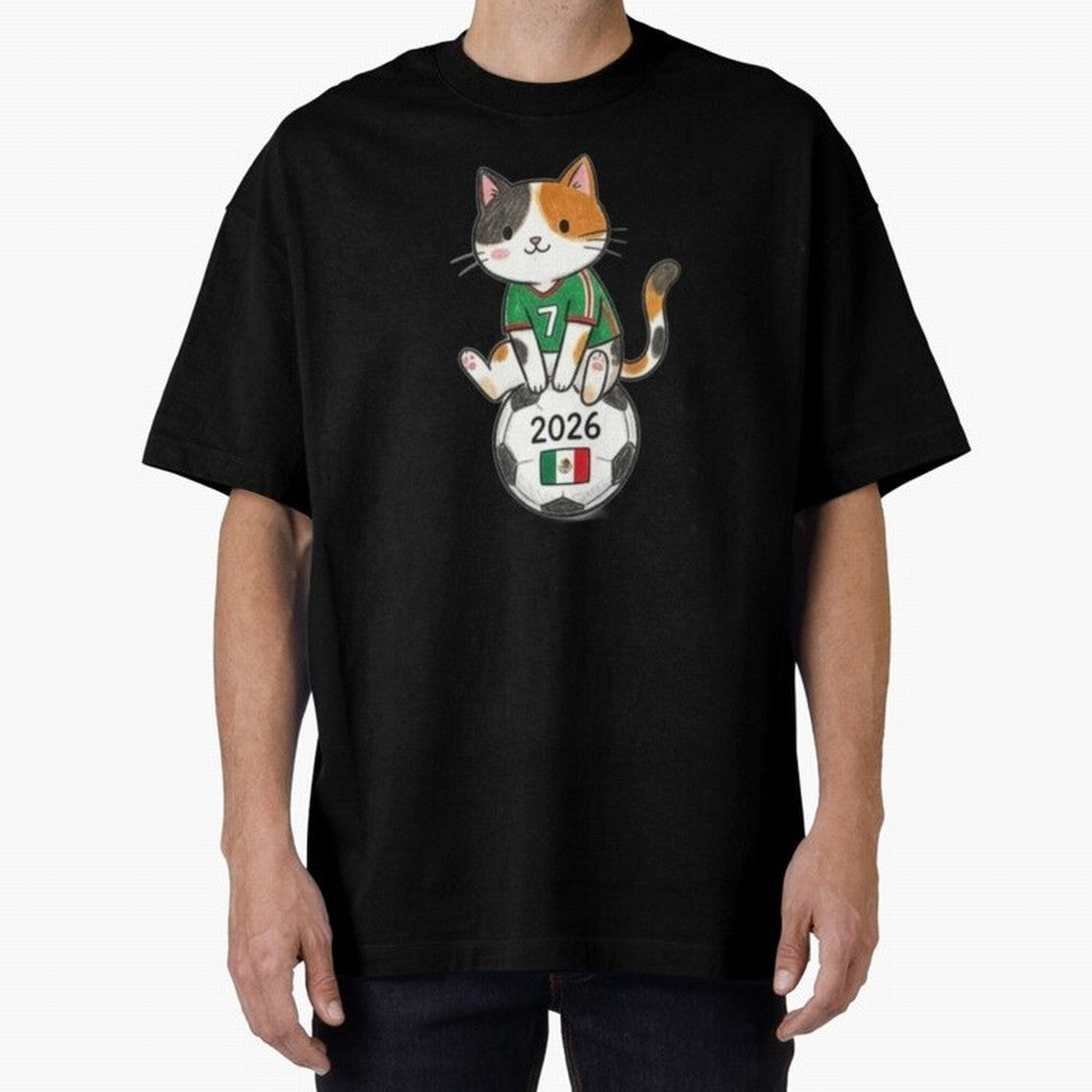 Mexico Soccer Cat #7 - 2026 World Cup Spirit Classic T-Shirt Show Match Day Excitement for Match Day Hype around FIFA World Cup 2026, Mbappe and Neymar, Argentina and Brazil, Game Day Rituals, Football Legends, Country Pride and the Road to the