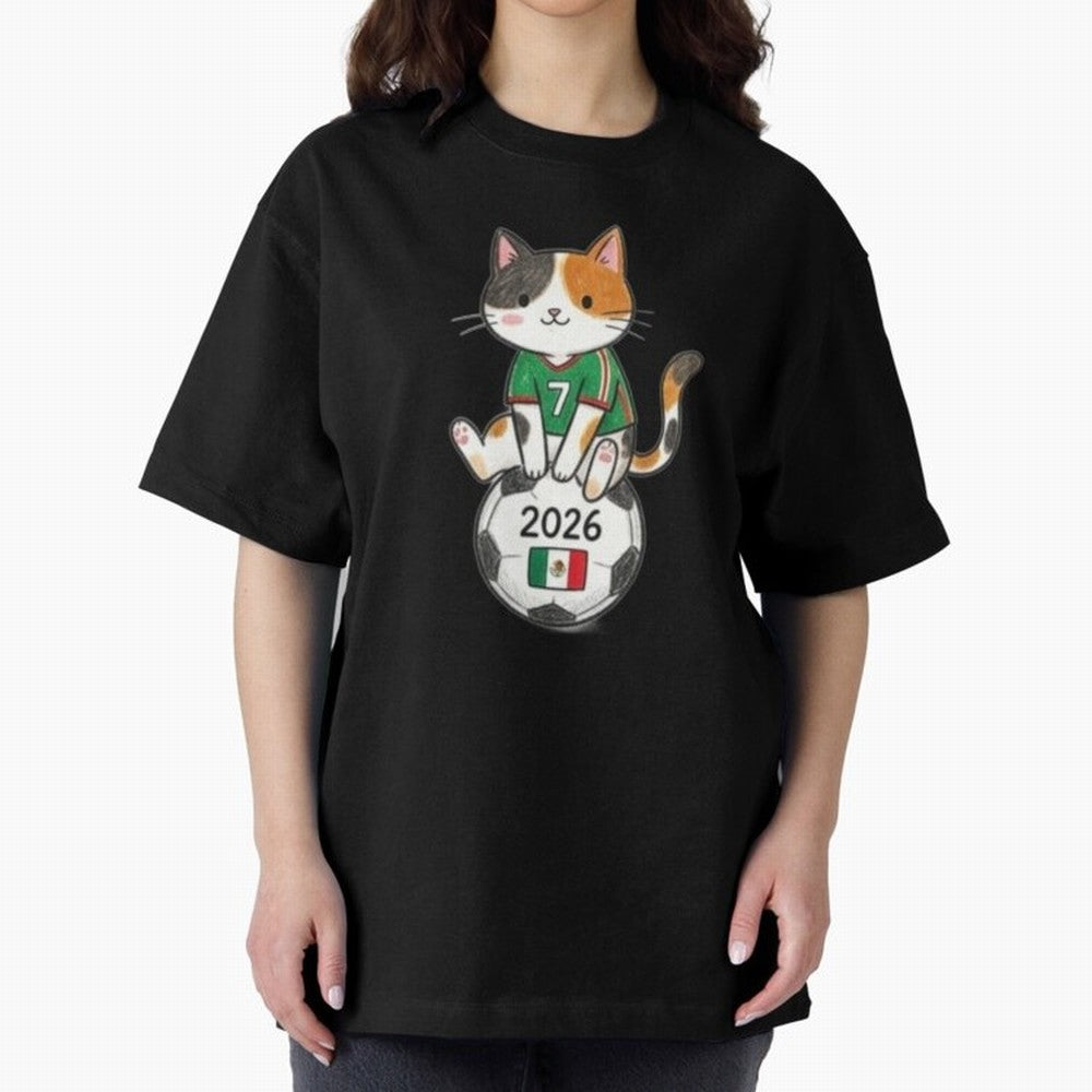 Mexico Soccer Cat #7 - 2026 World Cup Spirit Classic T-Shirt Show Match Day Excitement for Match Day Hype around FIFA World Cup 2026, Mbappe and Neymar, Argentina and Brazil, Game Day Rituals, Football Legends, Country Pride and the Road to the