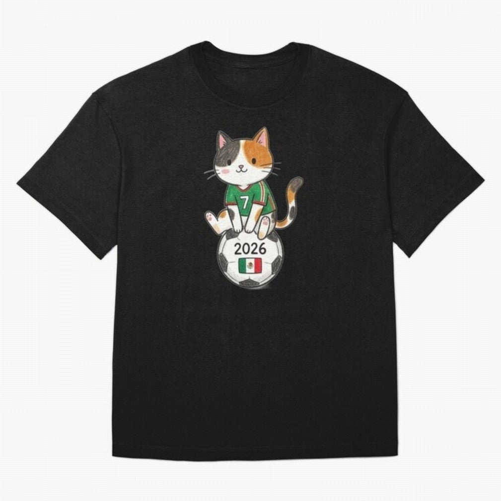 Mexico Soccer Cat #7 - 2026 World Cup Spirit Classic T-Shirt Show Match Day Excitement for Match Day Hype around FIFA World Cup 2026, Mbappe and Neymar, Argentina and Brazil, Game Day Rituals, Football Legends, Country Pride and the Road to the