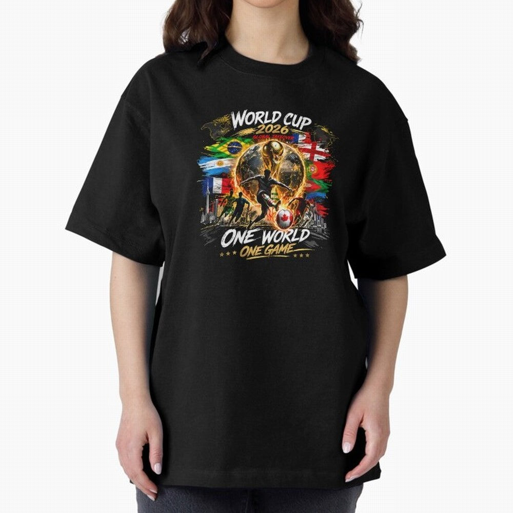 World Cup 2026 Classic T-Shirt Enjoy the Biggest Football Party of Global Football Passion for FIFA World Cup 2026 USA Canada Mexico, Inspired by Haaland, Argentina, Worldwide Fan Energy, Dramatic Goals, Stadium Lights and Championship