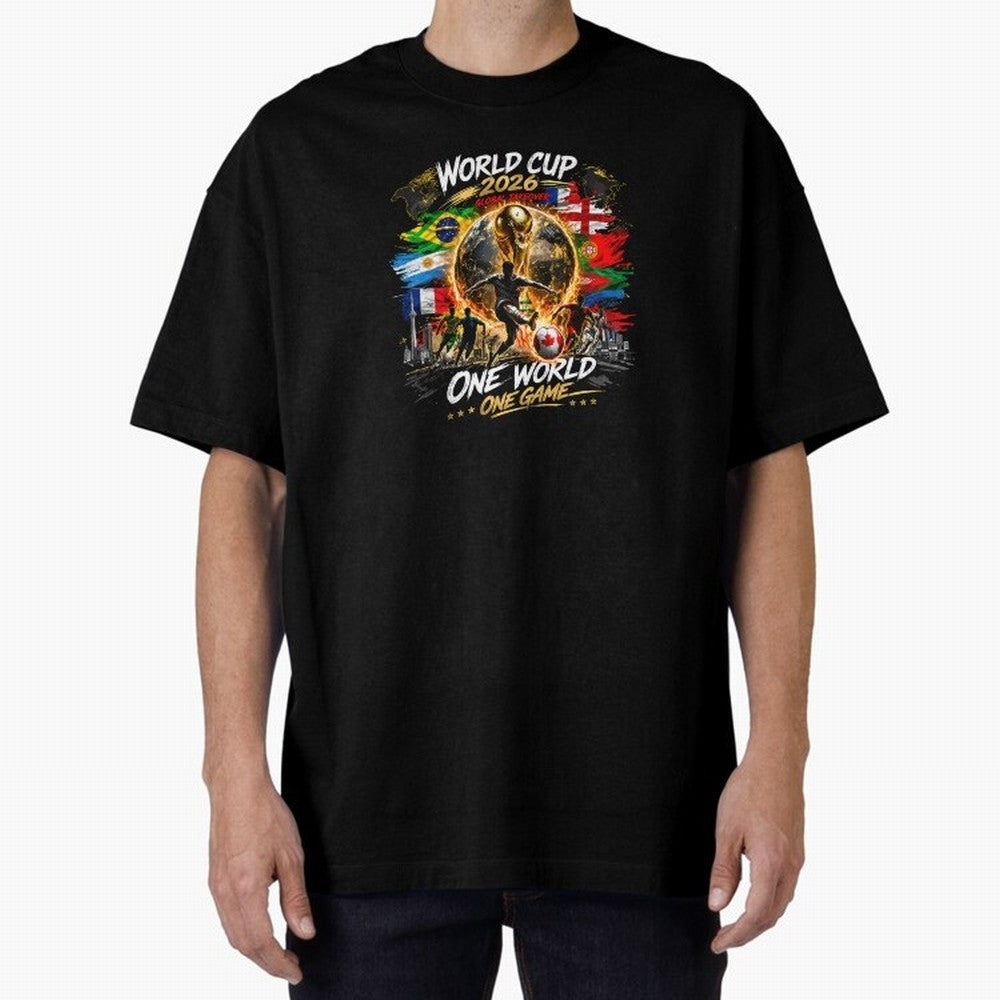 World Cup 2026 Classic T-Shirt Enjoy the Biggest Football Party of Global Football Passion for FIFA World Cup 2026 USA Canada Mexico, Inspired by Haaland, Argentina, Worldwide Fan Energy, Dramatic Goals, Stadium Lights and Championship