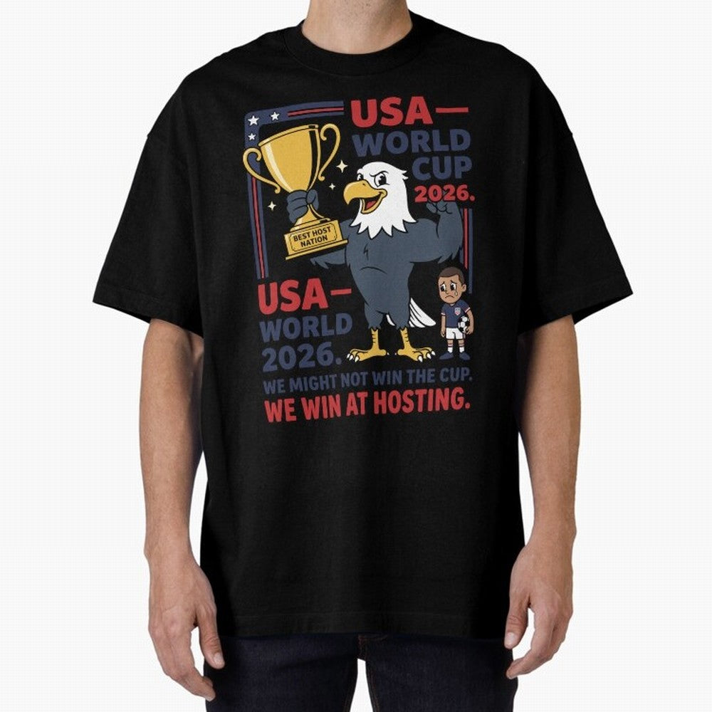 We Might Not Win the Cup We Win at Hosting V1 Classic T-Shirt Feel the Heartbeat of FIFA World Cup 2026 USA Canada Mexico Featuring Messi, CR7 and Mbappe, Brazil, Portugal and Argentina Energy, Vintage Soccer Flavor, Modern Football Stars, National