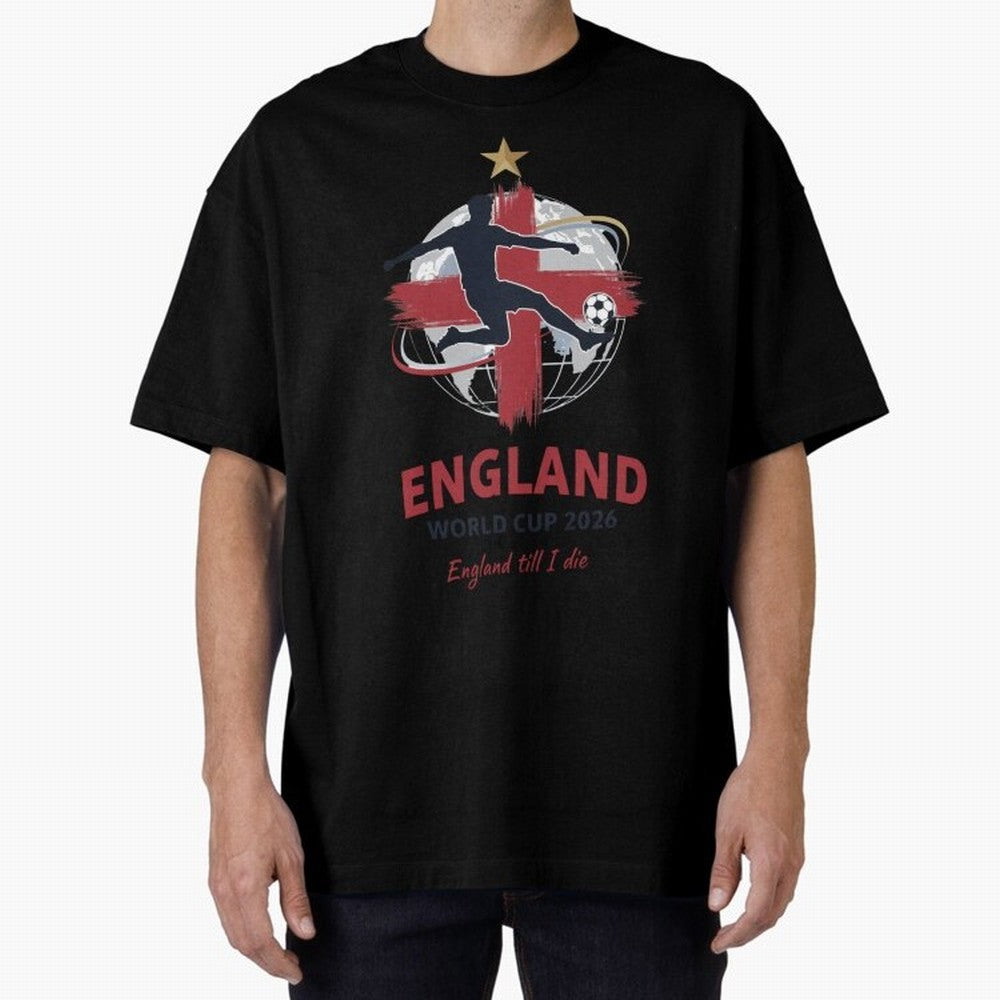 England - World Cup 2026 Fan Art Classic T-Shirt Show Championship Spirit for FIFA World Cup 2026 USA Canada Mexico for Fans of Cristiano Ronaldo, Haaland and CR7 and Portugal, Spain and Germany, Bringing Stadium Memories, Football Loyalty,