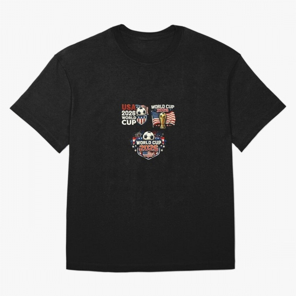 World Cup 2026 USA T-Shirt ¨C Soccer Football Fan Design | America Host Edition Classic T-Shirt Keep Football History Alive during the FIFA World Cup 2026 Journey through Cristiano Ronaldo, Haaland and CR7 Highlights, Argentina, France and Brazil