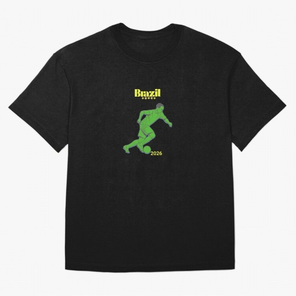 Brazil Soccer Classic T-Shirt Bring Champion Energy into FIFA World Cup 2026 Group Stage Spirit, Celebrating England, CR7 and Messi, Match Day Excitement, Supporter Culture, Golden Goals and Global Football Passion; Perfect for Fans, Collectors,