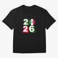 Mexico 2026 Soccer Ball Classic T-Shirt Show Fan Pride Across FIFA World Cup 2026 USA Canada Mexico Celebrating Messi, Neymar and Mbappe, Argentina, France and Brazil Energy, Football Passion, Legendary Performances, Festival Vibes and Supporter