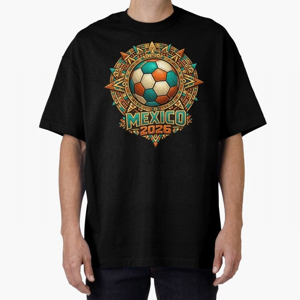 Mexico 2026 World Cup T-Shirt - Aztec Soccer Design - Mexican Heritage Football Tee Classic T-Shirt Honor FIFA World Cup 2026 USA Canada Mexico Spirit, Driven by England and Germany, Messi, Football History, Final Match Energy, Crowd Noise and Once
