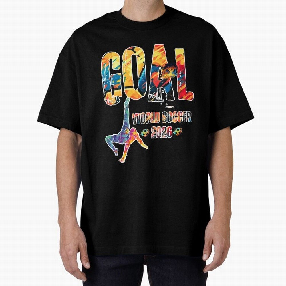 Goal World Soccer Championship 2026 Classic T-Shirt Make Memories around FIFA World Cup 2026 Spirit, Featuring England and Germany, CR7 and Messi, Match Day Excitement, Supporter Culture, Golden Goals and Global Football Passion; Perfect for Fans,