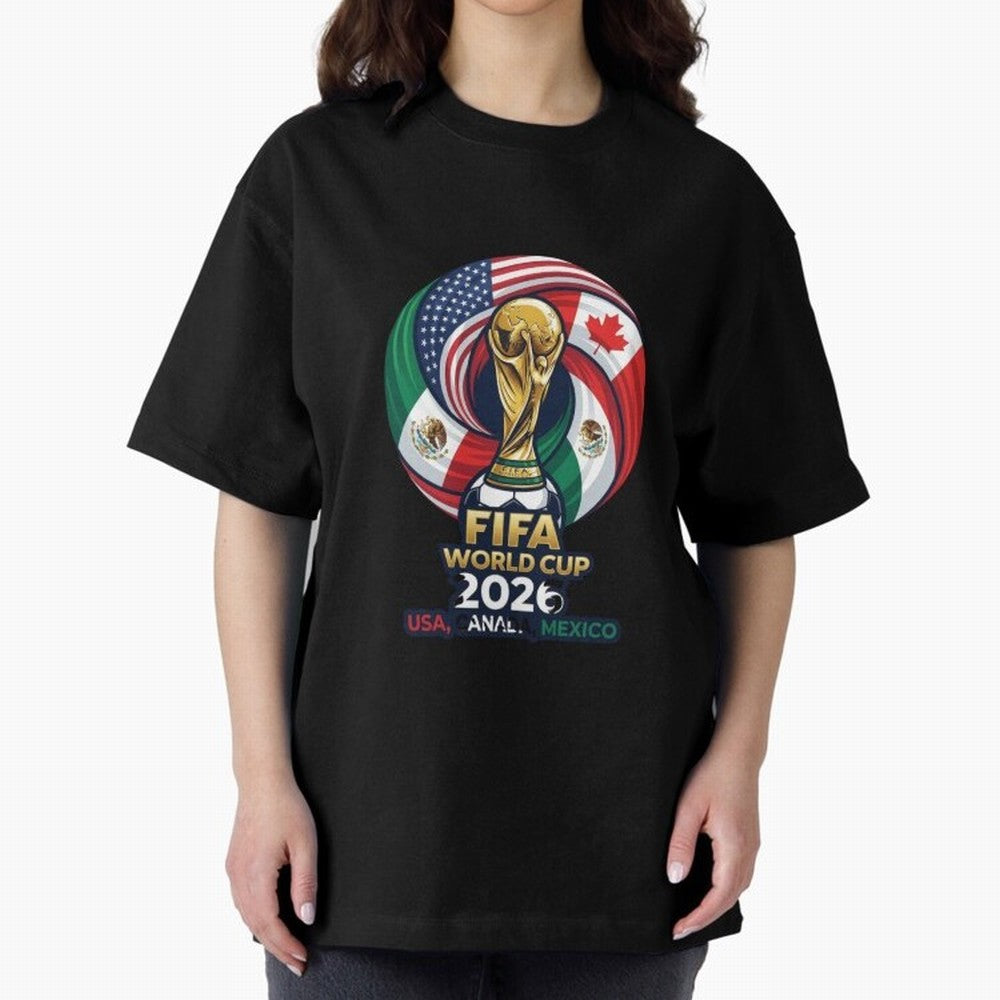 Glossy Host Nations Trophy Shield Classic T-Shirt Bring World Football Passion into Global Football Passion for FIFA World Cup 2026, Driven by Messi, CR7 and Mbappe, Portugal, Football Festival Excitement, Trophy Ambitions, Country Rivalries and