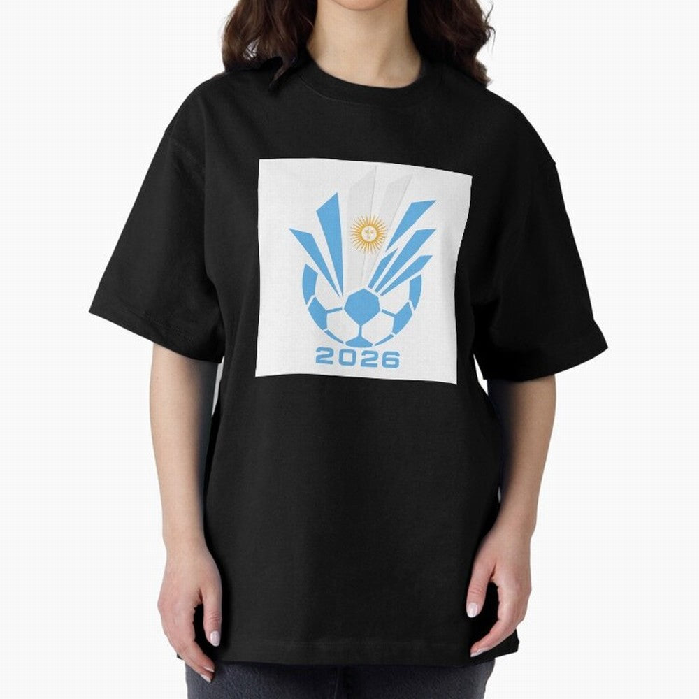 Argentina Soccer 2026 Sun Burst Emblem Classic T-Shirt Share FIFA World Cup 2026 USA Canada Mexico Filled with Haaland and Mbappe, England, France and Netherlands Energy, Championship Spirit, Famous Goals, Roaring Crowds and International Football
