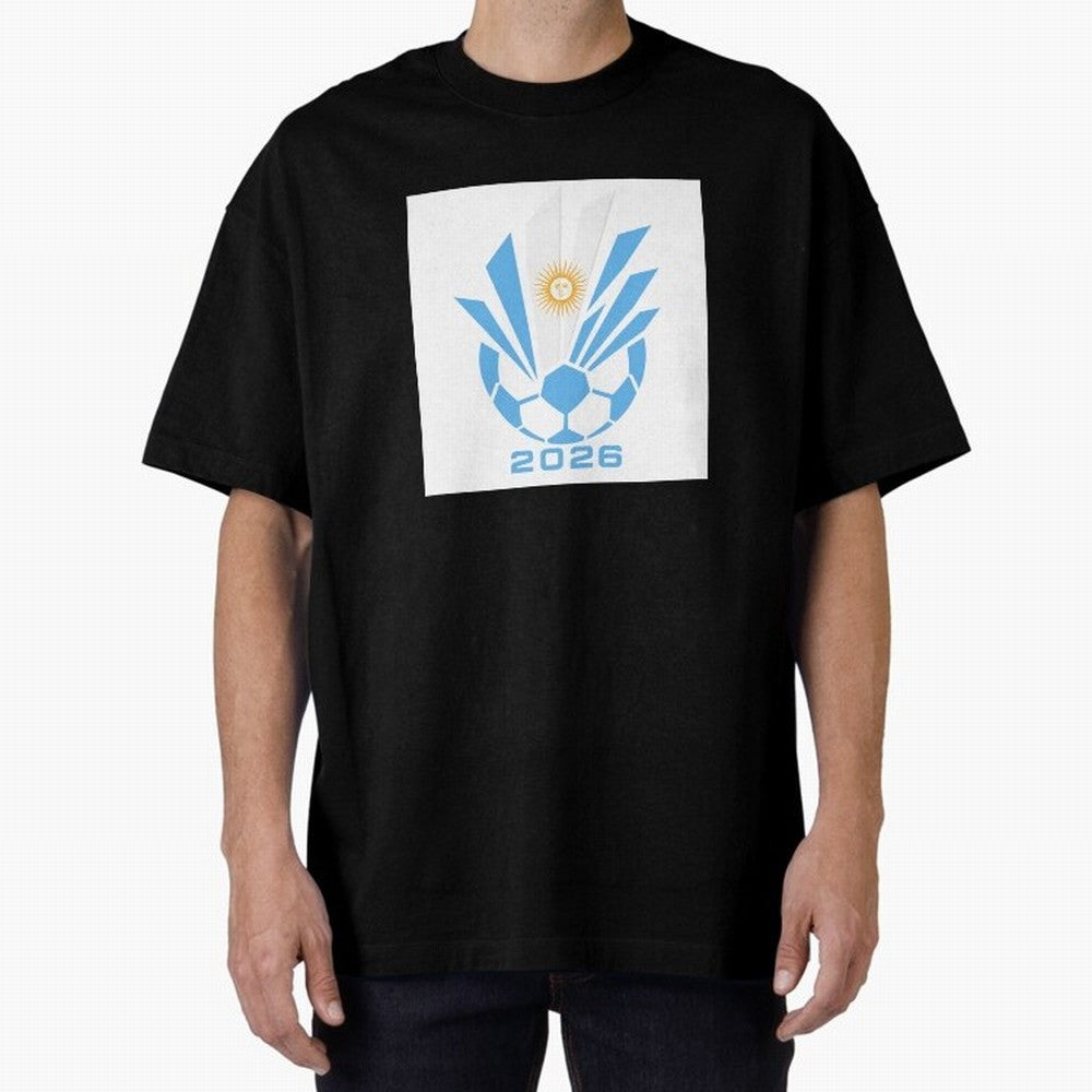 Argentina Soccer 2026 Sun Burst Emblem Classic T-Shirt Share FIFA World Cup 2026 USA Canada Mexico Filled with Haaland and Mbappe, England, France and Netherlands Energy, Championship Spirit, Famous Goals, Roaring Crowds and International Football