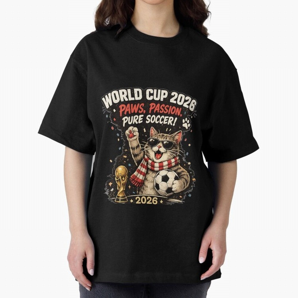World Cup 2026 Funny Cat Soccer Retro Shirt Classic T-Shirt Remember Match Day Hype around FIFA World Cup 2026, CR7, Spain, Football Festival Excitement, Trophy Ambitions, Country Rivalries and Star Player Buzz; Perfect for Fans, Collectors, Family