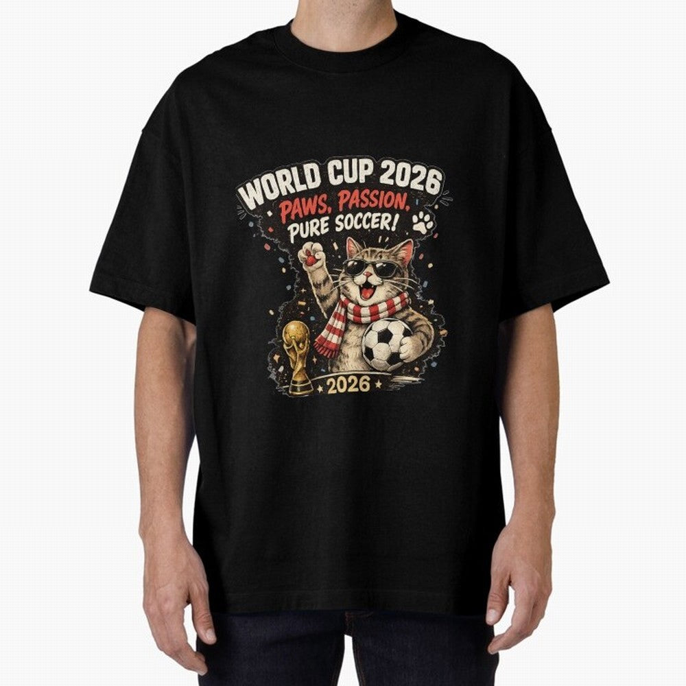 World Cup 2026 Funny Cat Soccer Retro Shirt Classic T-Shirt Remember Match Day Hype around FIFA World Cup 2026, CR7, Spain, Football Festival Excitement, Trophy Ambitions, Country Rivalries and Star Player Buzz; Perfect for Fans, Collectors, Family