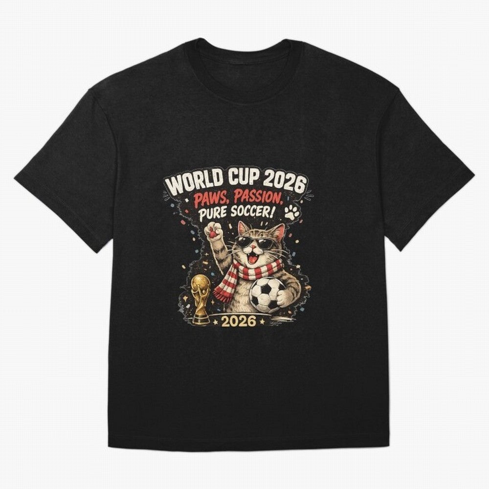 World Cup 2026 Funny Cat Soccer Retro Shirt Classic T-Shirt Remember Match Day Hype around FIFA World Cup 2026, CR7, Spain, Football Festival Excitement, Trophy Ambitions, Country Rivalries and Star Player Buzz; Perfect for Fans, Collectors, Family