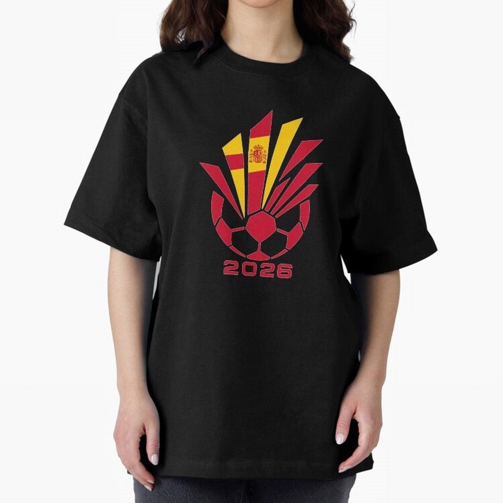 Spain Soccer 2026 Flag Burst Emblem Classic T-Shirt Show Your Tournament Heart for FIFA World Cup 2026 Group Stage for Fans of Neymar, Haaland and Cristiano Ronaldo and Spain, Bringing Game Day Rituals, Football Legends, Country Pride and the Road