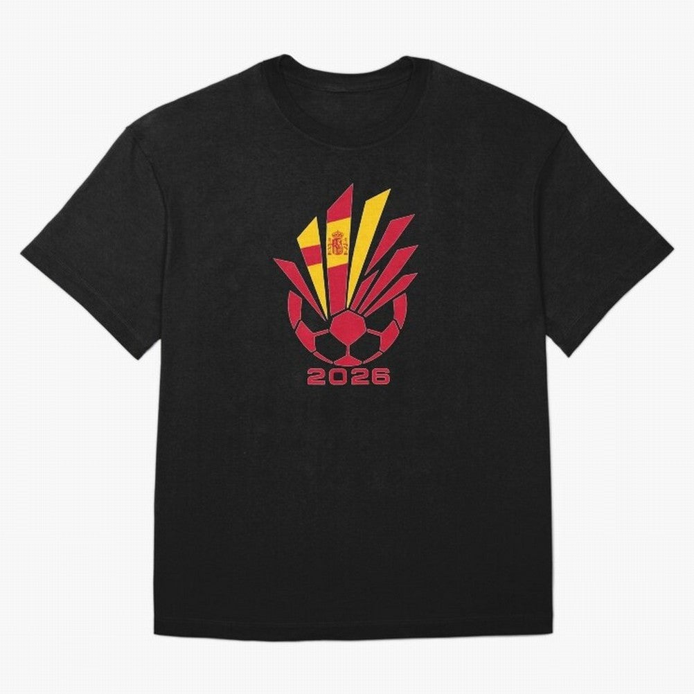Spain Soccer 2026 Flag Burst Emblem Classic T-Shirt Show Your Tournament Heart for FIFA World Cup 2026 Group Stage for Fans of Neymar, Haaland and Cristiano Ronaldo and Spain, Bringing Game Day Rituals, Football Legends, Country Pride and the Road