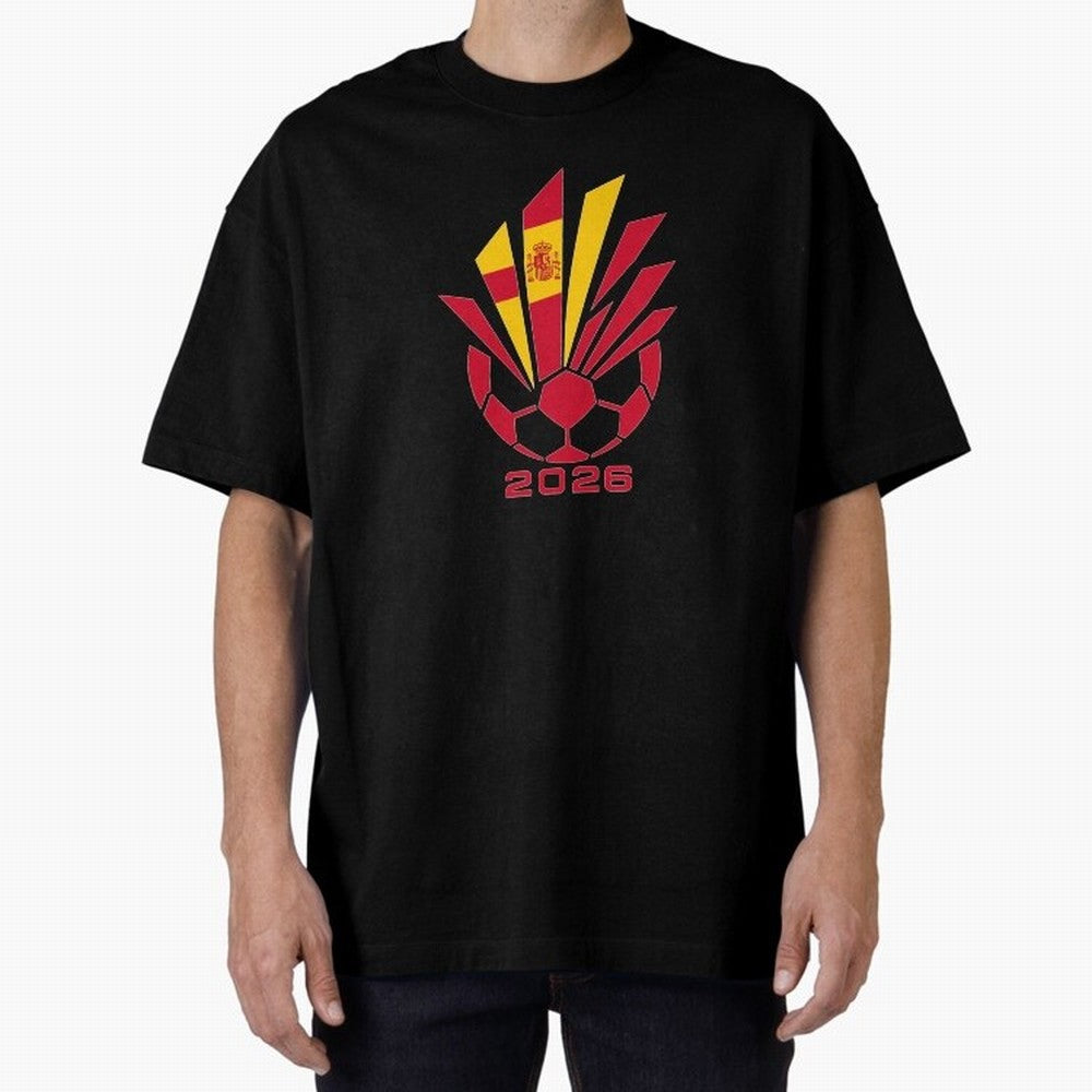 Spain Soccer 2026 Flag Burst Emblem Classic T-Shirt Show Your Tournament Heart for FIFA World Cup 2026 Group Stage for Fans of Neymar, Haaland and Cristiano Ronaldo and Spain, Bringing Game Day Rituals, Football Legends, Country Pride and the Road