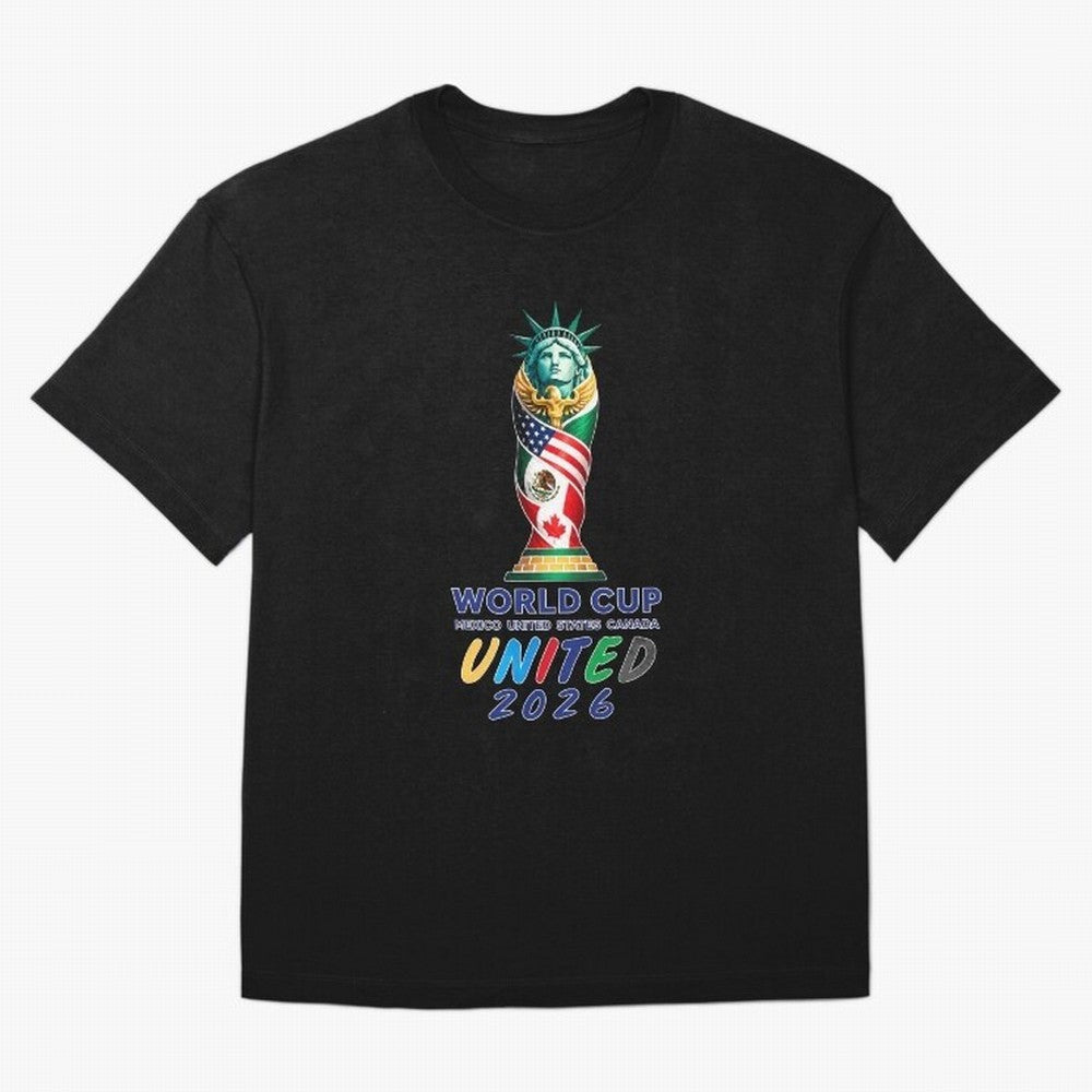 World Cup United 2026 Mexico USA Canada Soccer Design Classic T-Shirt Bring Retro Soccer Energy to Global Football Passion for FIFA World Cup 2026, Built around Neymar, Haaland and Cristiano Ronaldo, Spain and Netherlands, Fan Favorite Moments,