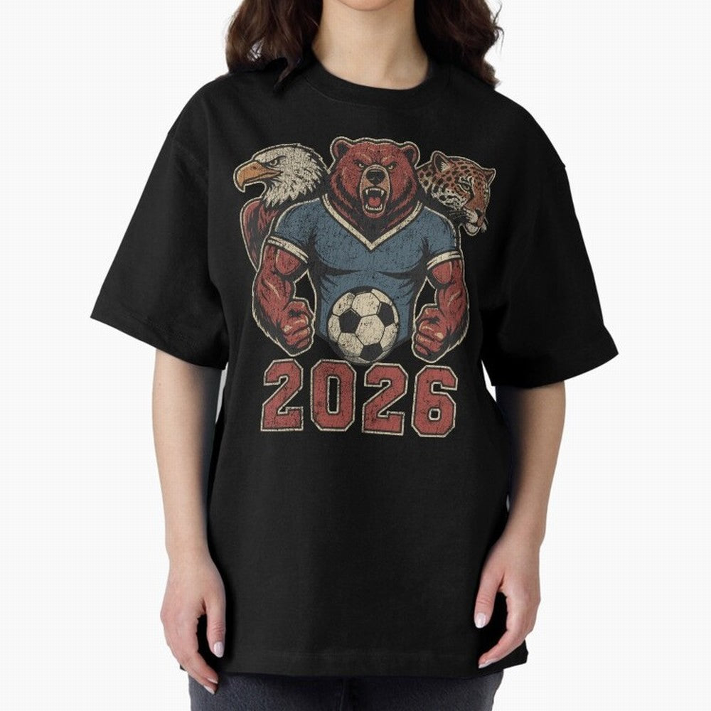 World Cup 2026 Host Mascots | USA Canada Mexico Soccer Classic T-Shirt Turn Every Weekend Toward Match Day Hype around FIFA World Cup 2026 Group Stage, Mbappe and Neymar, France and Portugal, Vintage Soccer Flavor, Modern Football Stars, National