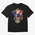 France Map Silhouette 2026 Football Victory Graphic Classic T-Shirt Bring World Football Passion into FIFA World Cup 2026 Group Stage for Fans of Messi, CR7 and Mbappe and Argentina, Bringing Soccer Culture, Superstar Moments, National Team Dreams
