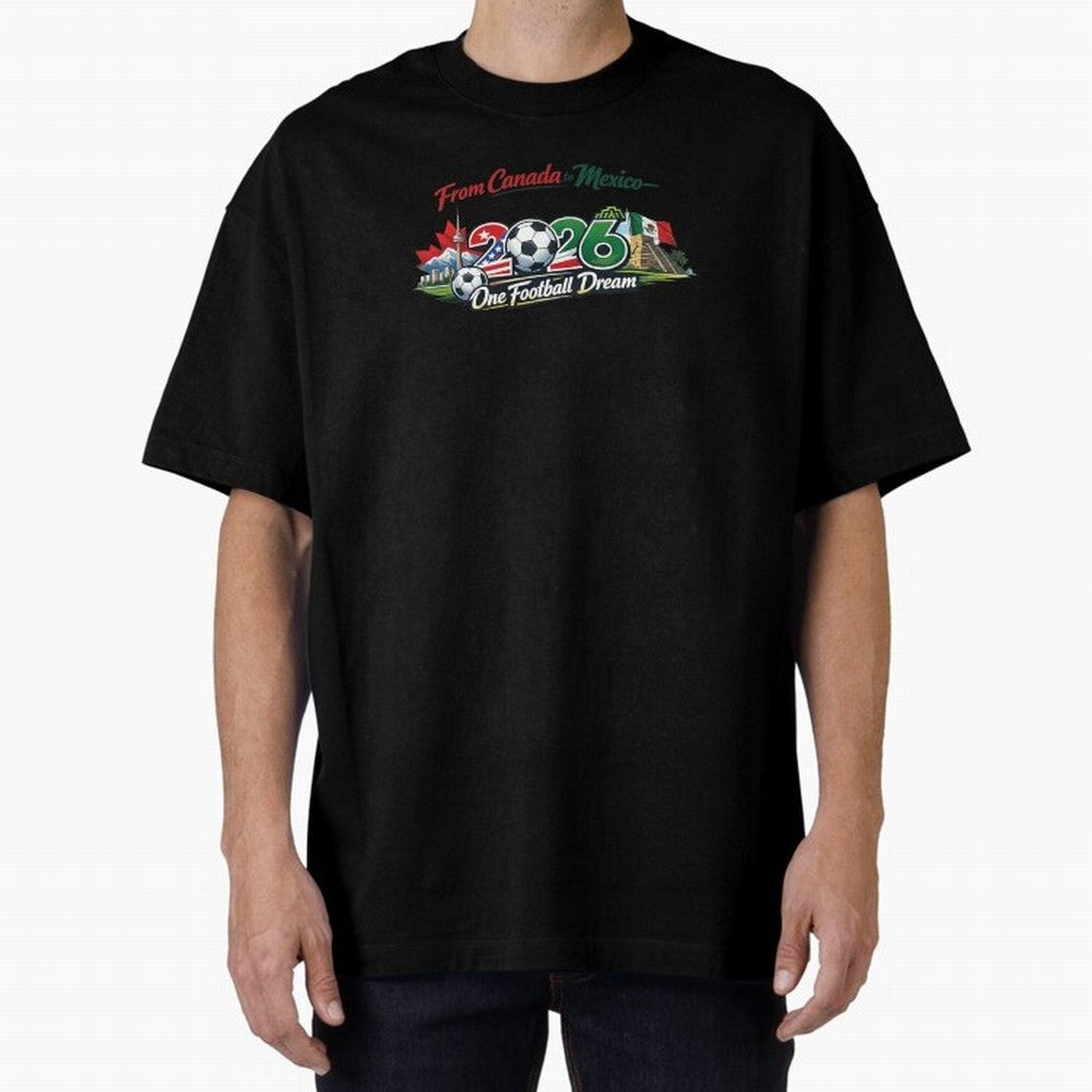 2026 Football Fan Design - North America - Three Nations One Dream Classic T-Shirt Back Your Heroes with Match Day Hype around FIFA World Cup 2026 Group Stage, Messi, CR7 and Mbappe, Brazil, Supporter Pride, Iconic Celebrations, Legendary Names and