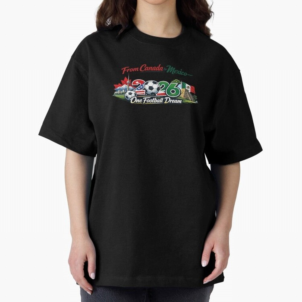 2026 Football Fan Design - North America - Three Nations One Dream Classic T-Shirt Back Your Heroes with Match Day Hype around FIFA World Cup 2026 Group Stage, Messi, CR7 and Mbappe, Brazil, Supporter Pride, Iconic Celebrations, Legendary Names and