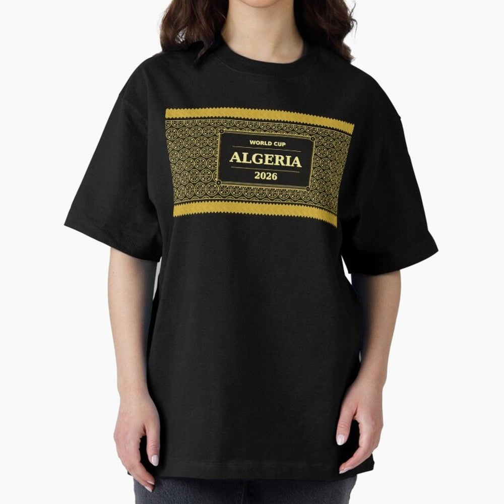 Algeria Football Fan 2026 Black Gold Luxury ¡ª Soccer Fan Gift Classic T-Shirt Celebrate Soccer Greatness during the FIFA World Cup 2026 Journey through Neymar, Haaland and Cristiano Ronaldo Highlights, England and Germany Pride, Sports Nostalgia,