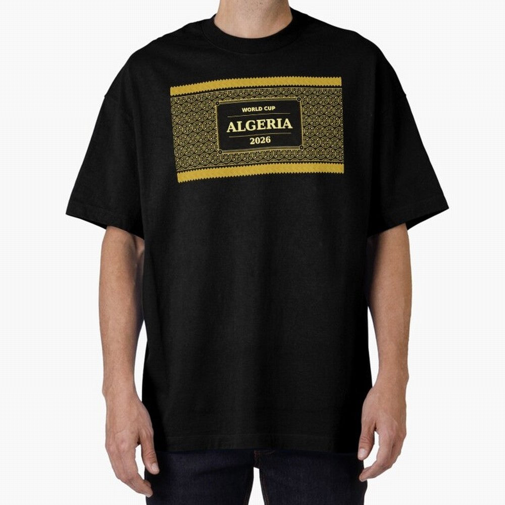 Algeria Football Fan 2026 Black Gold Luxury ¡ª Soccer Fan Gift Classic T-Shirt Celebrate Soccer Greatness during the FIFA World Cup 2026 Journey through Neymar, Haaland and Cristiano Ronaldo Highlights, England and Germany Pride, Sports Nostalgia,