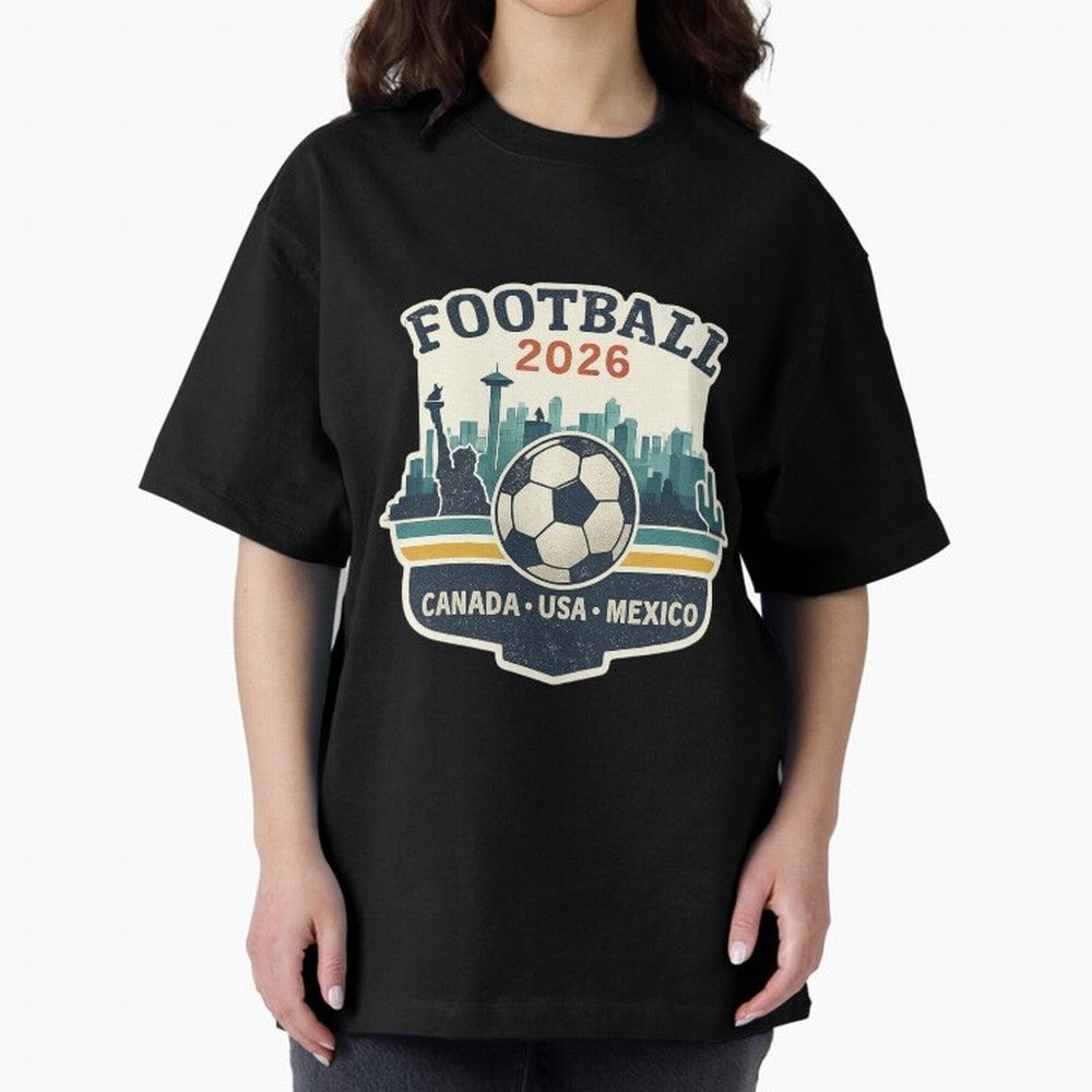 Football 2026 ¨C One World One Goal Classic T-Shirt Make the Season About FIFA World Cup 2026 Built around CR7 and Messi, Brazil, Portugal and Argentina Energy, Retro Football Energy, Iconic Rivalries, Trophy Chase Drama and Stadium Atmosphere;