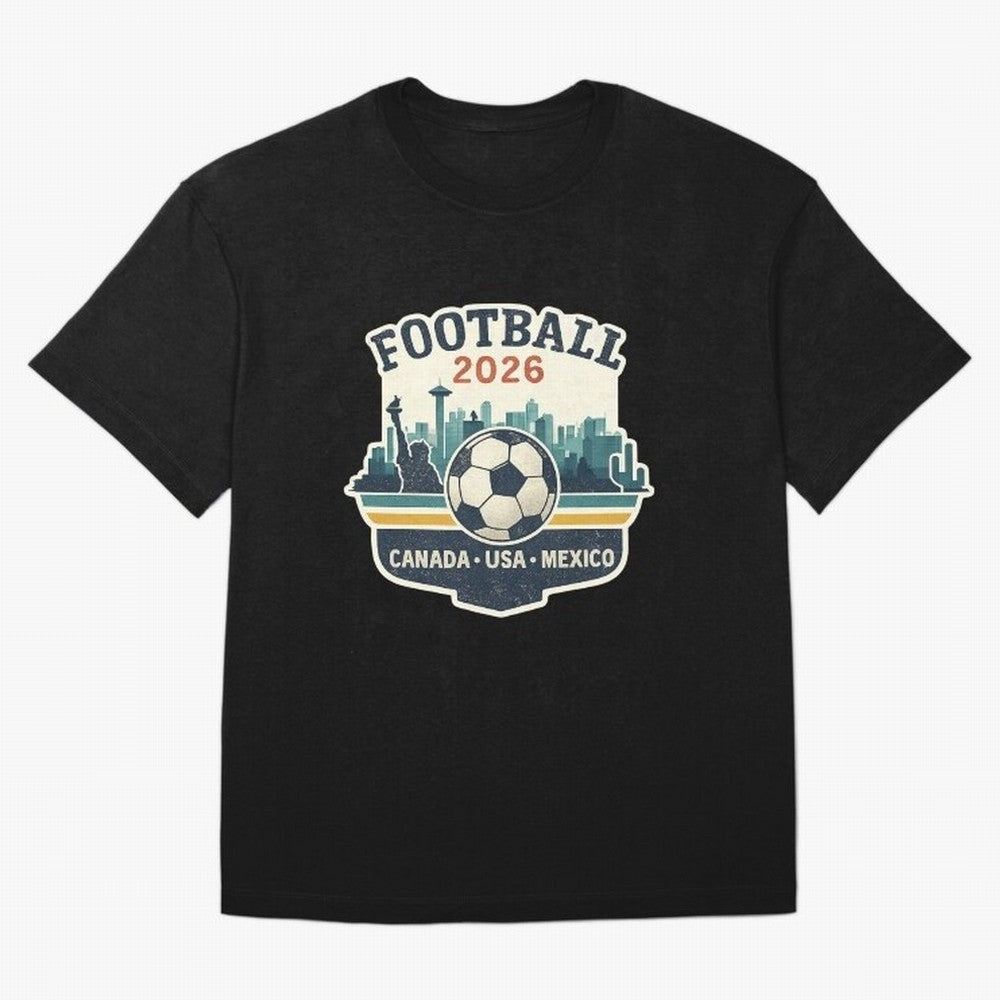 Football 2026 ¨C One World One Goal Classic T-Shirt Make the Season About FIFA World Cup 2026 Built around CR7 and Messi, Brazil, Portugal and Argentina Energy, Retro Football Energy, Iconic Rivalries, Trophy Chase Drama and Stadium Atmosphere;