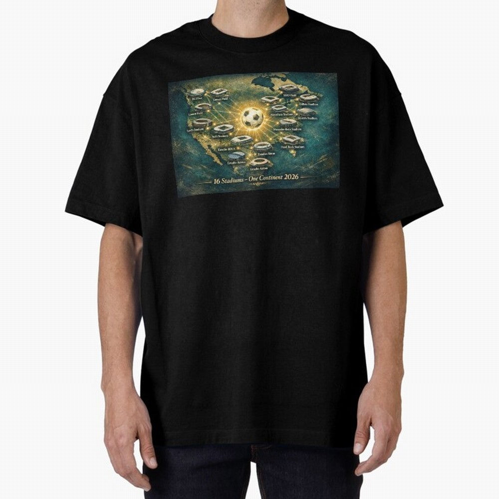 2026 Stadiums Across North America World Cup Classic T-Shirt Bring FIFA World Cup 2026 USA Canada Mexico Spirit, Inspired by Spain, Messi, Global Supporter Spirit, Legendary Goals, National Colors and Tournament Celebration; Perfect for Supporters