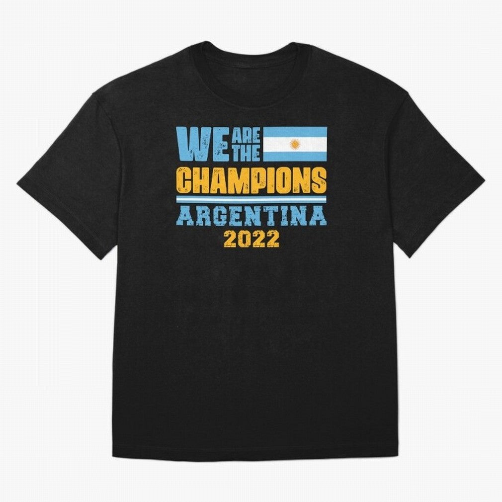 Campeones del Mundo World Cup 2022 - Argentina Mundial de Qatar 2022 Argentina World cup 2022 Classic T-Shirt Feel the Roar of Global Football Passion for FIFA World Cup 2026, with Neymar, Haaland and Cristiano Ronaldo, Spain, Championship Spirit,