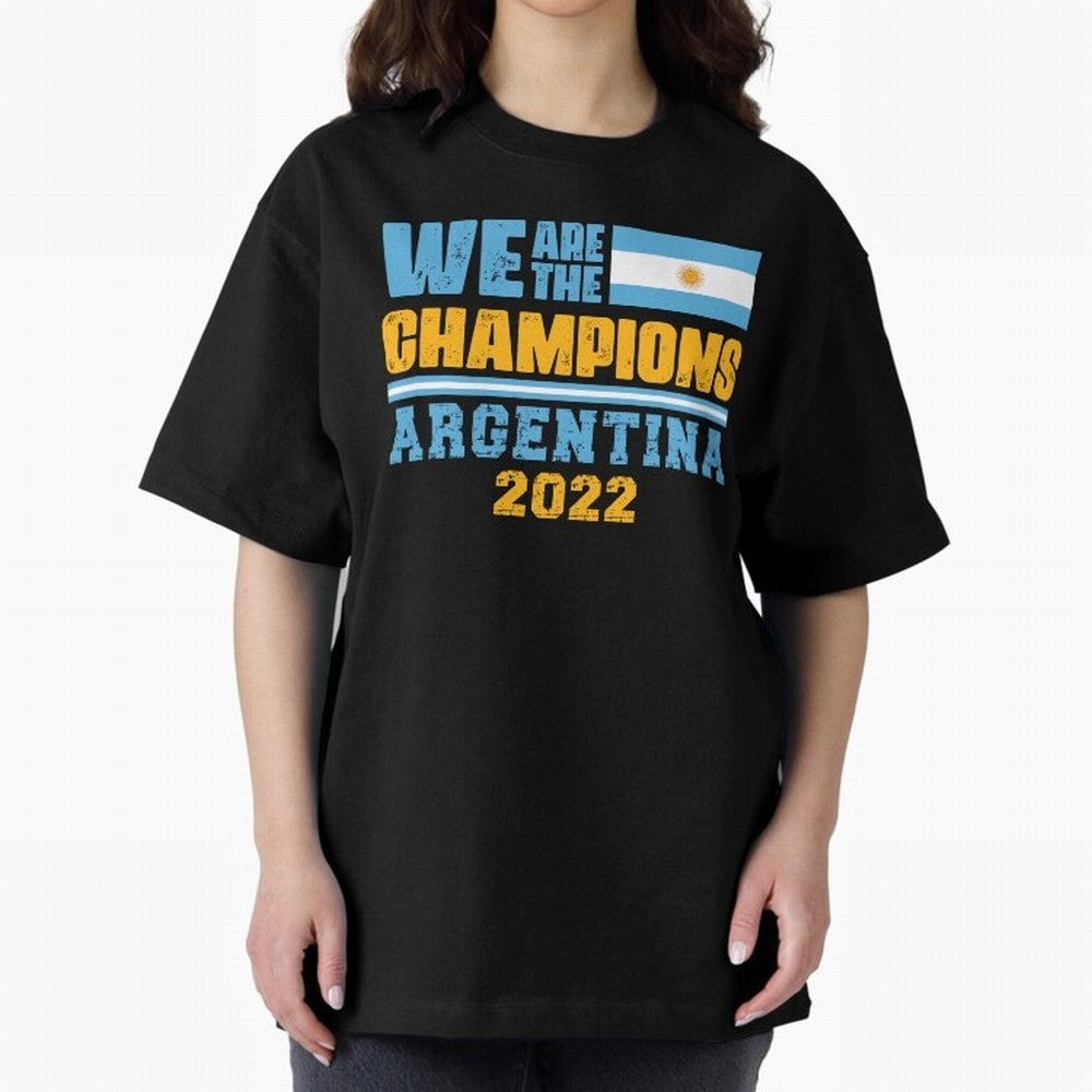 Campeones del Mundo World Cup 2022 - Argentina Mundial de Qatar 2022 Argentina World cup 2022 Classic T-Shirt Feel the Roar of Global Football Passion for FIFA World Cup 2026, with Neymar, Haaland and Cristiano Ronaldo, Spain, Championship Spirit,